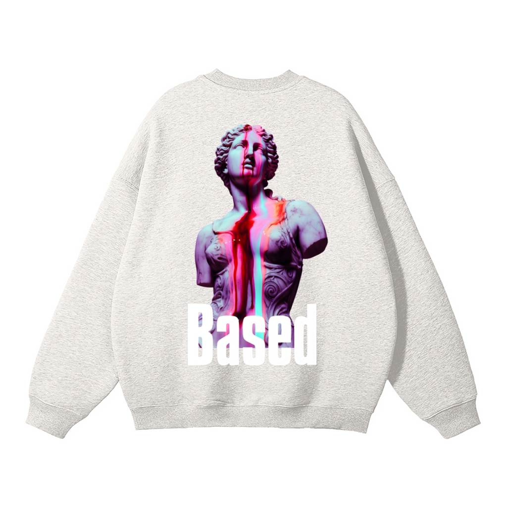 150 Based Oat Grey Fleeced Sweatshirt