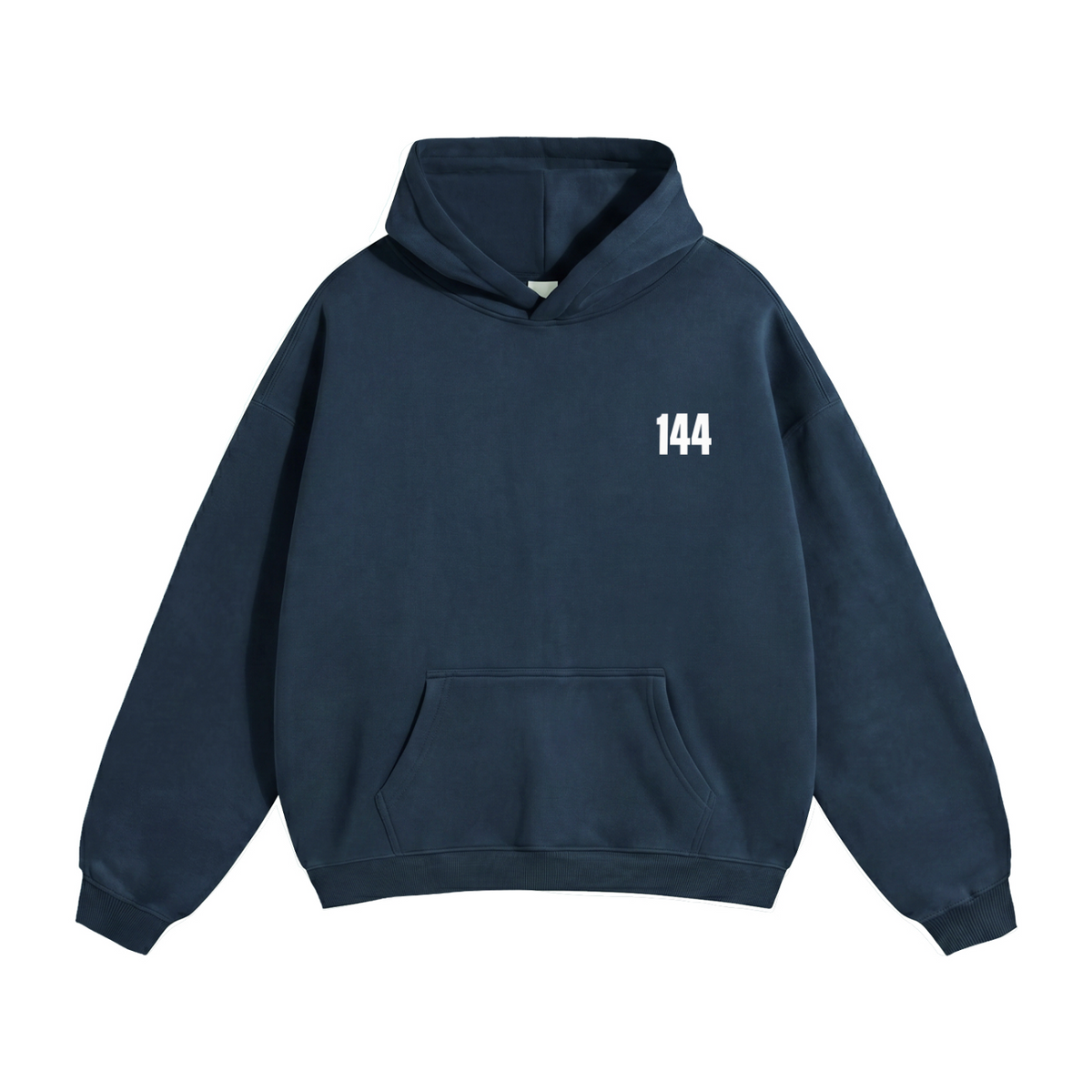 204 Navy Blue 144 Oversize Fleeced Hoodie