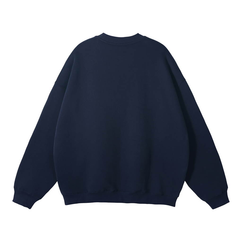 187 Navy Blue 144 Fleeced Sweatshirt
