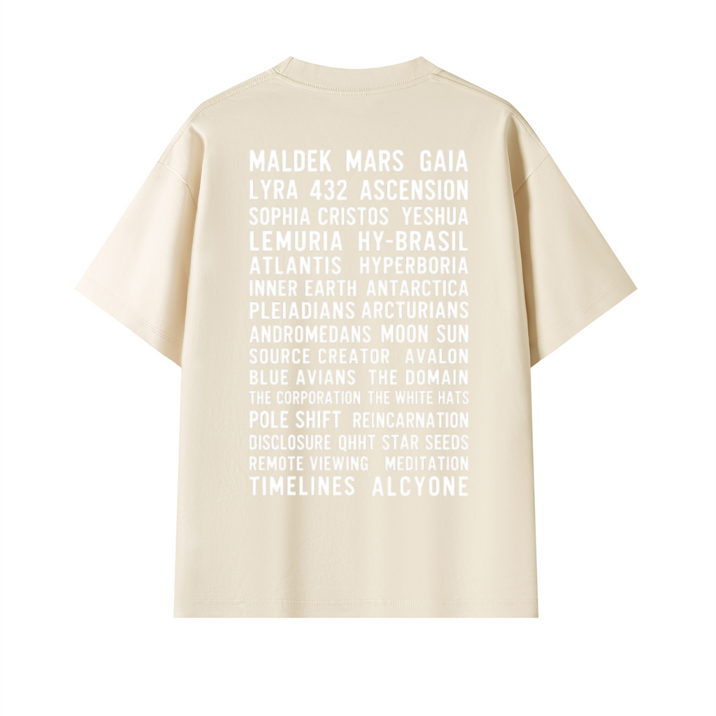 55 Truth Seeker Cream Oversized T-Shirt