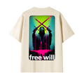 189 Beige Free Will Oversized T-Shirt
