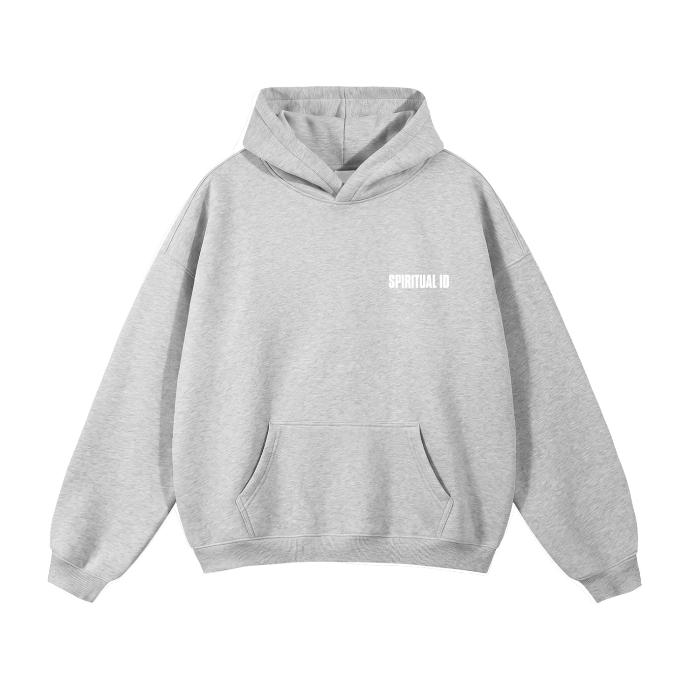 Grey Mushroom Oversize Fleeced Hoodie