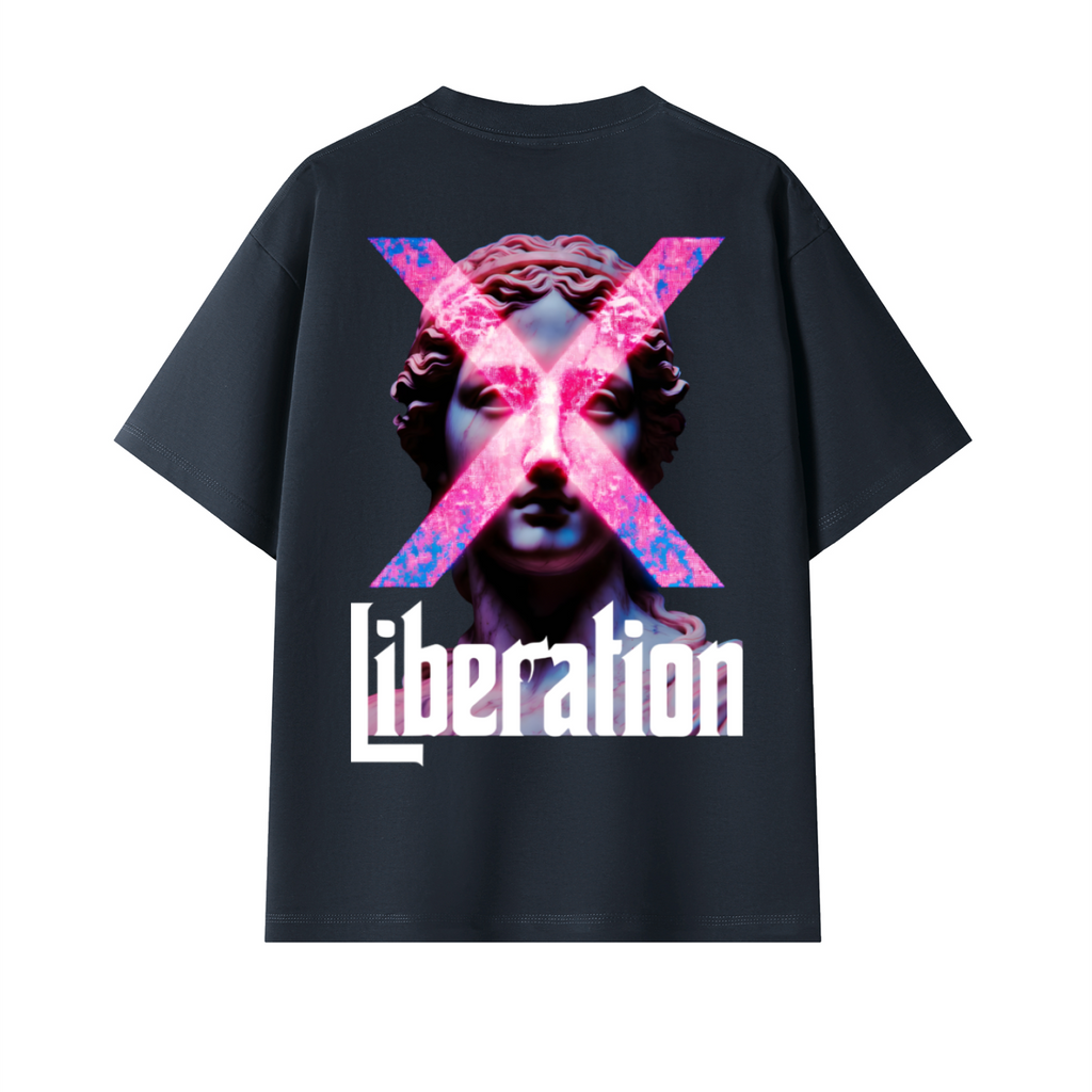 160 Navy Extreme Liberation Oversized T-Shirt