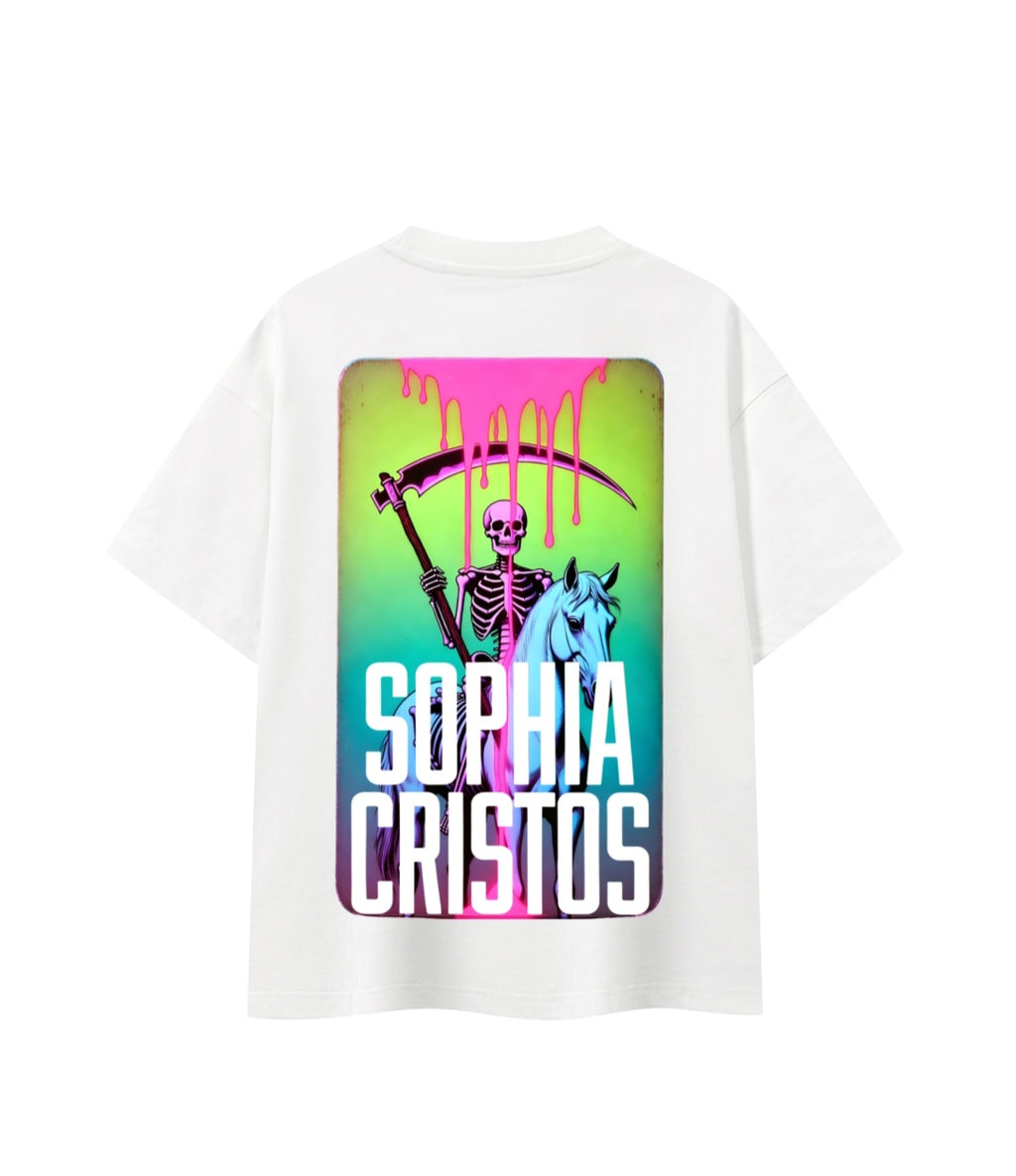 Boxy Sophia Oversized White T-Shirt