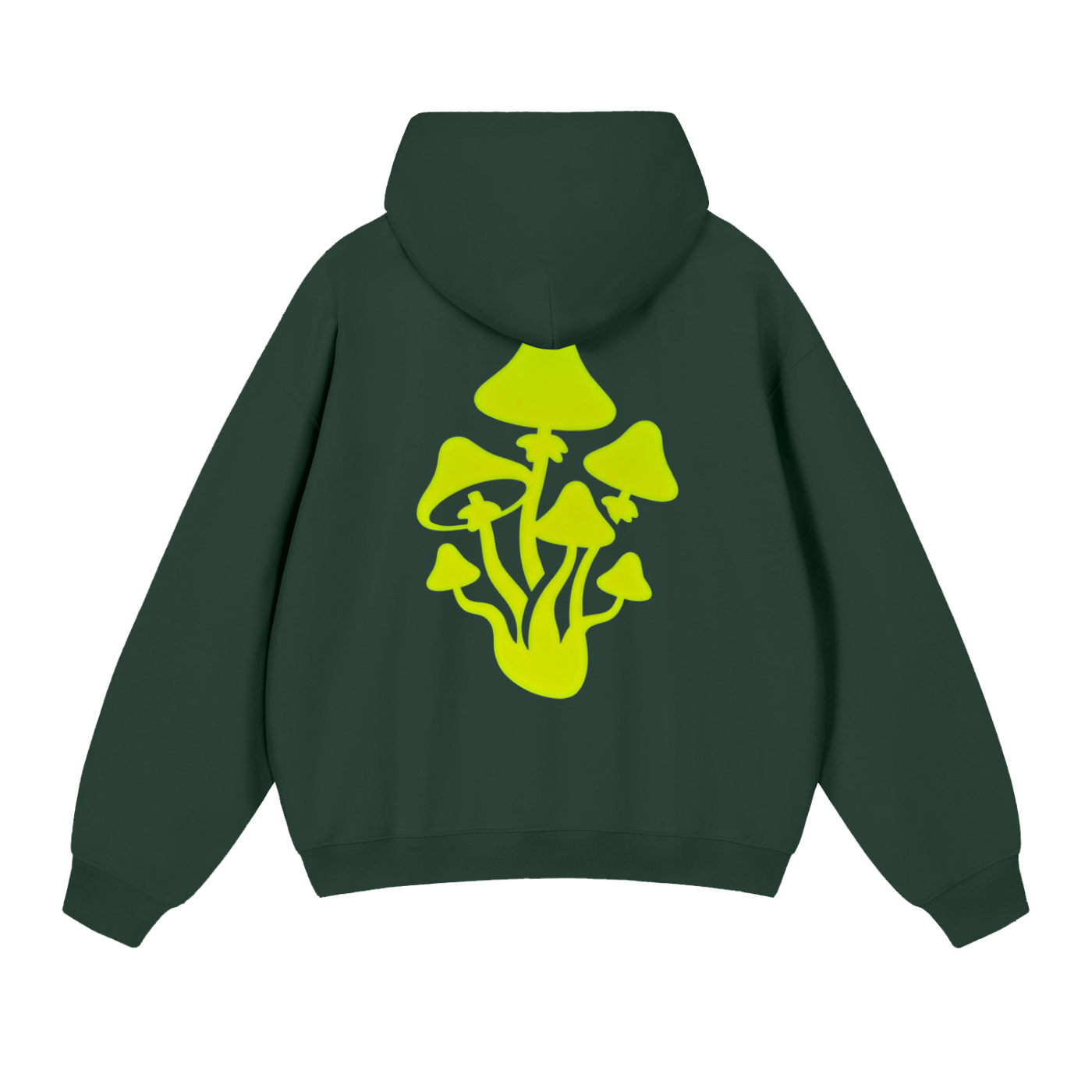 Dark Green Essential Heavyweight Mushroom Hoodie