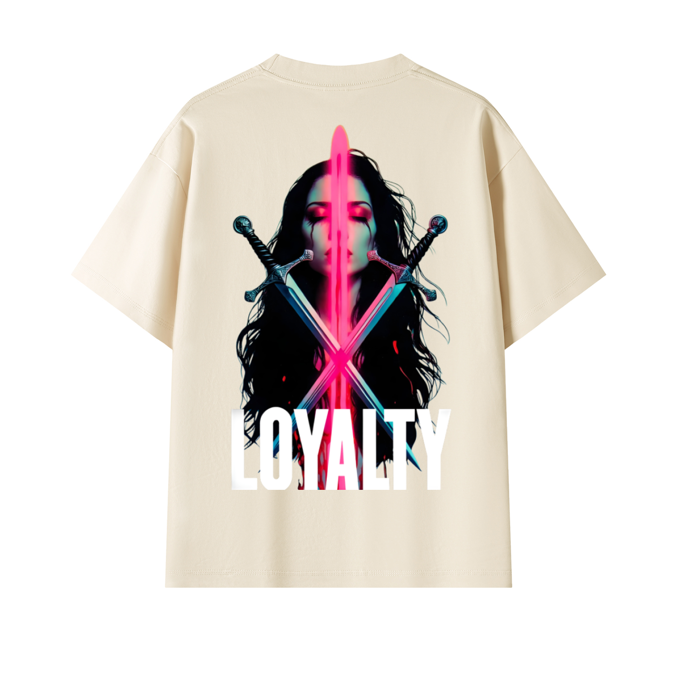 Cream Loyalty Unisex Oversized T-Shirt