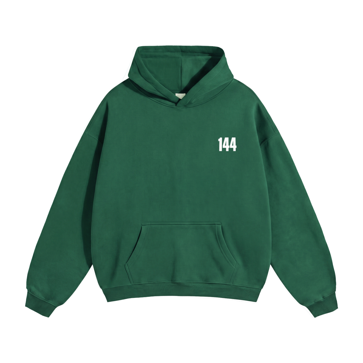 77 Forest Green Oversize Fleeced Hoodie