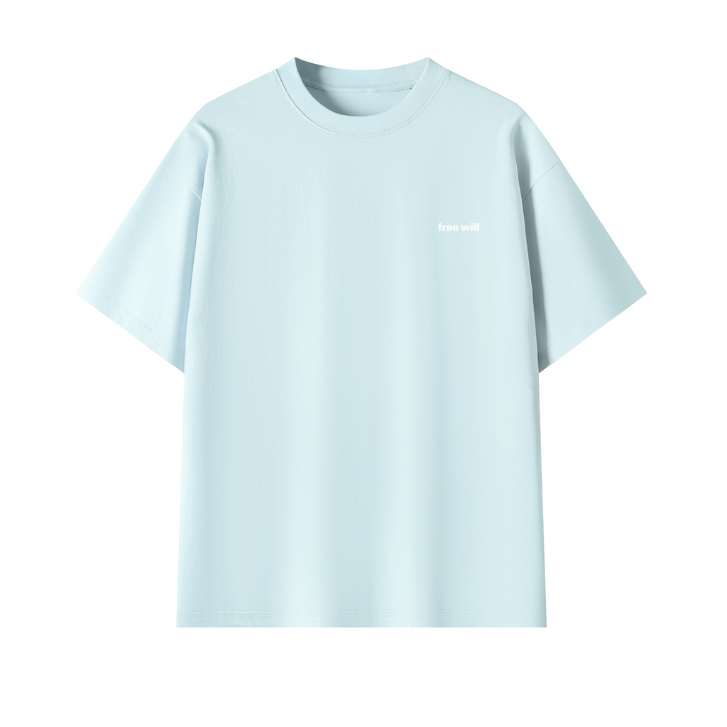 219 Truth Seeker Sky Blue Oversized T-Shirt