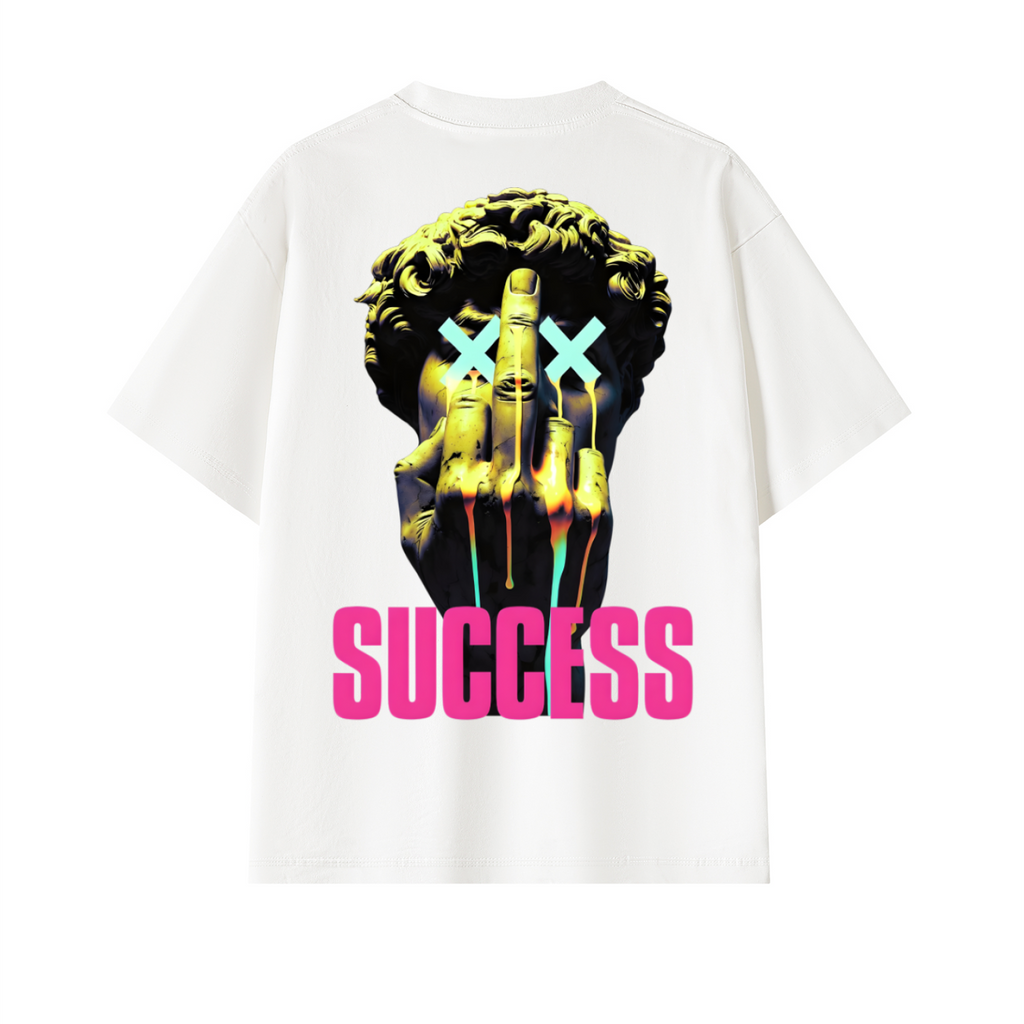 White Success Oversized T-Shirt