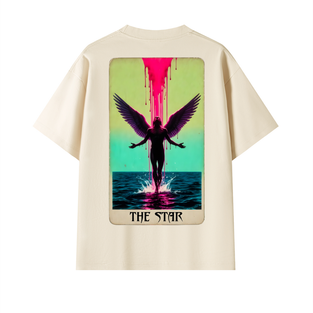 222 Cream Star Oversized T-Shirt