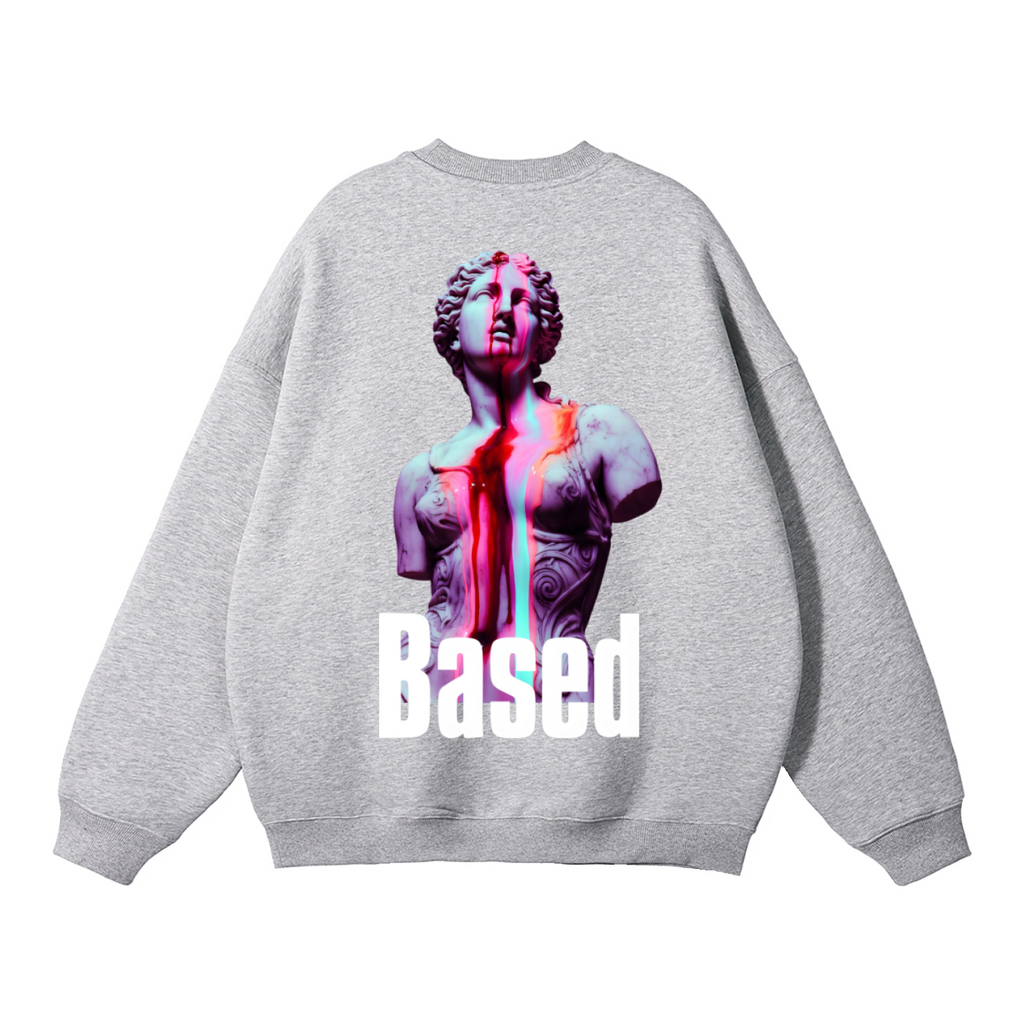 Grey Based Fleeced Sweatshirt