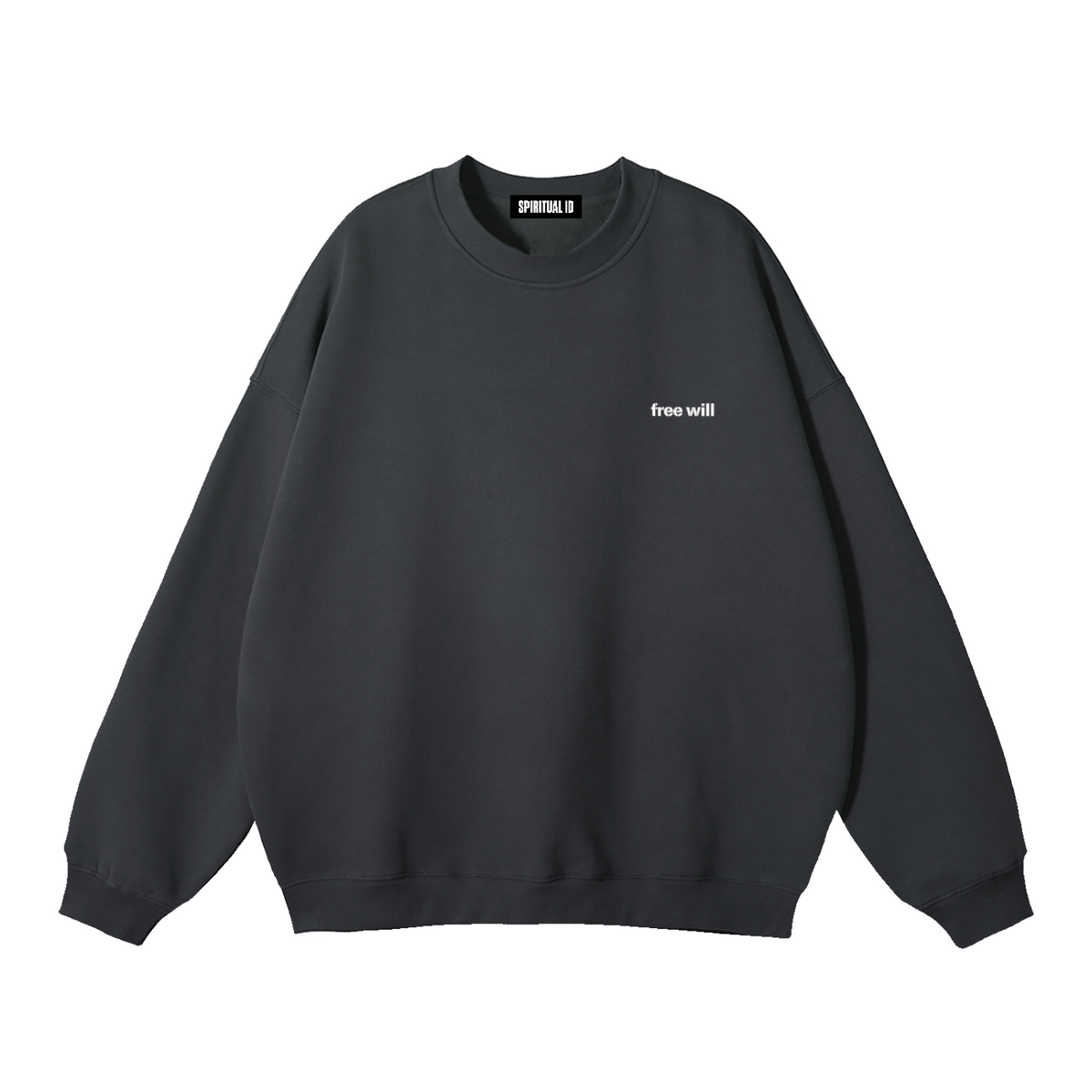 Lemuria Grey Fleeced Sweatshirt