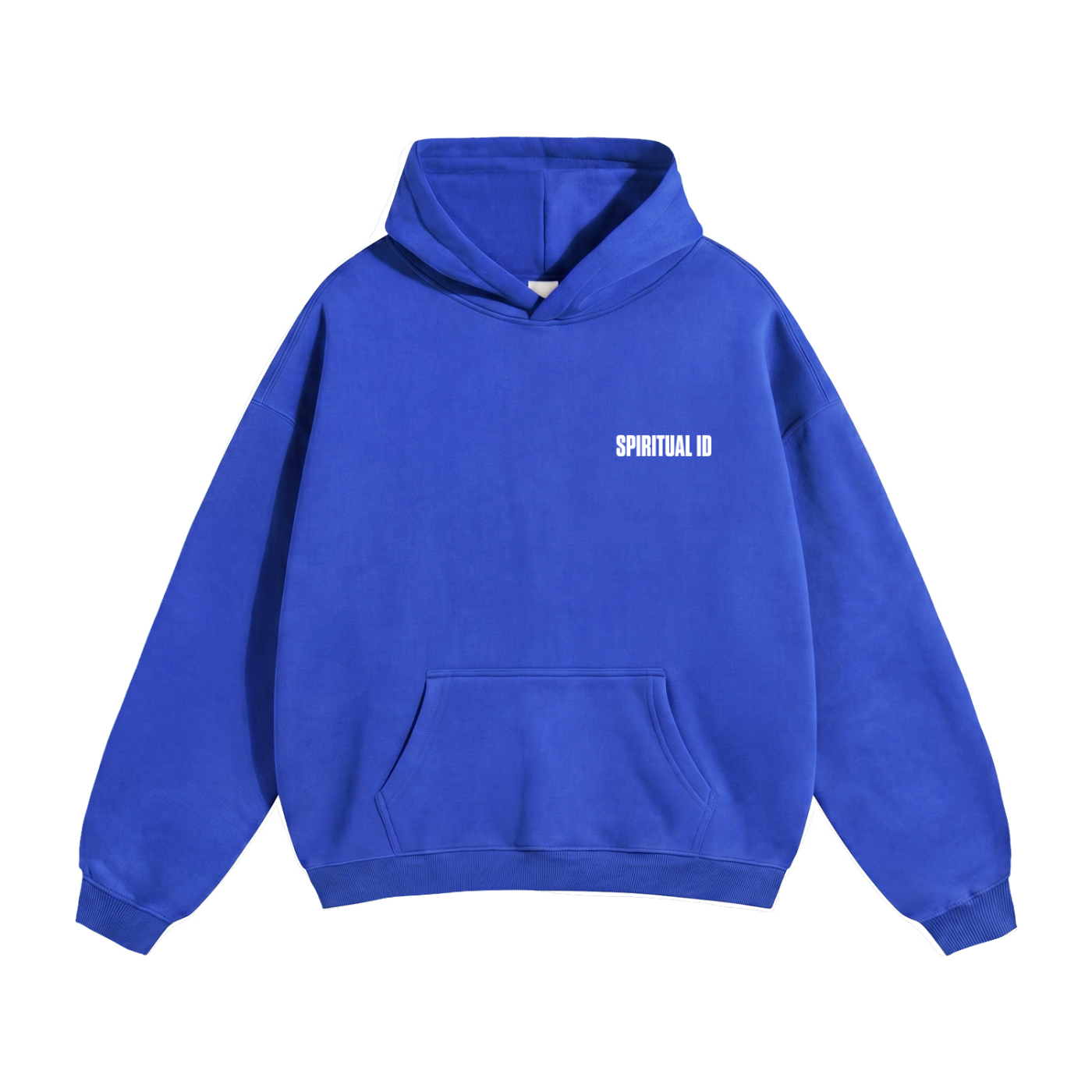 Electric Blue Oversize Fleeced Mushroom Hoodie