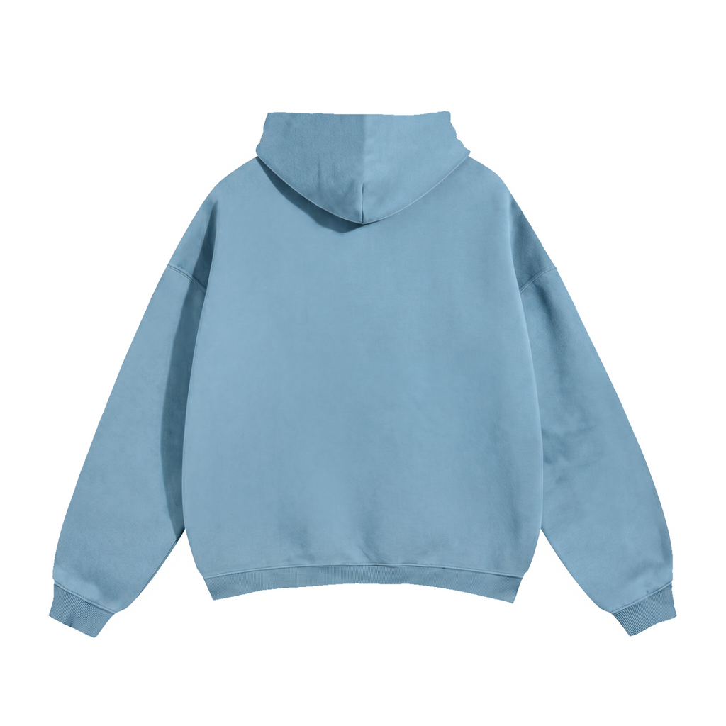 202 Blue 144 Oversized Fleeced Hoodie