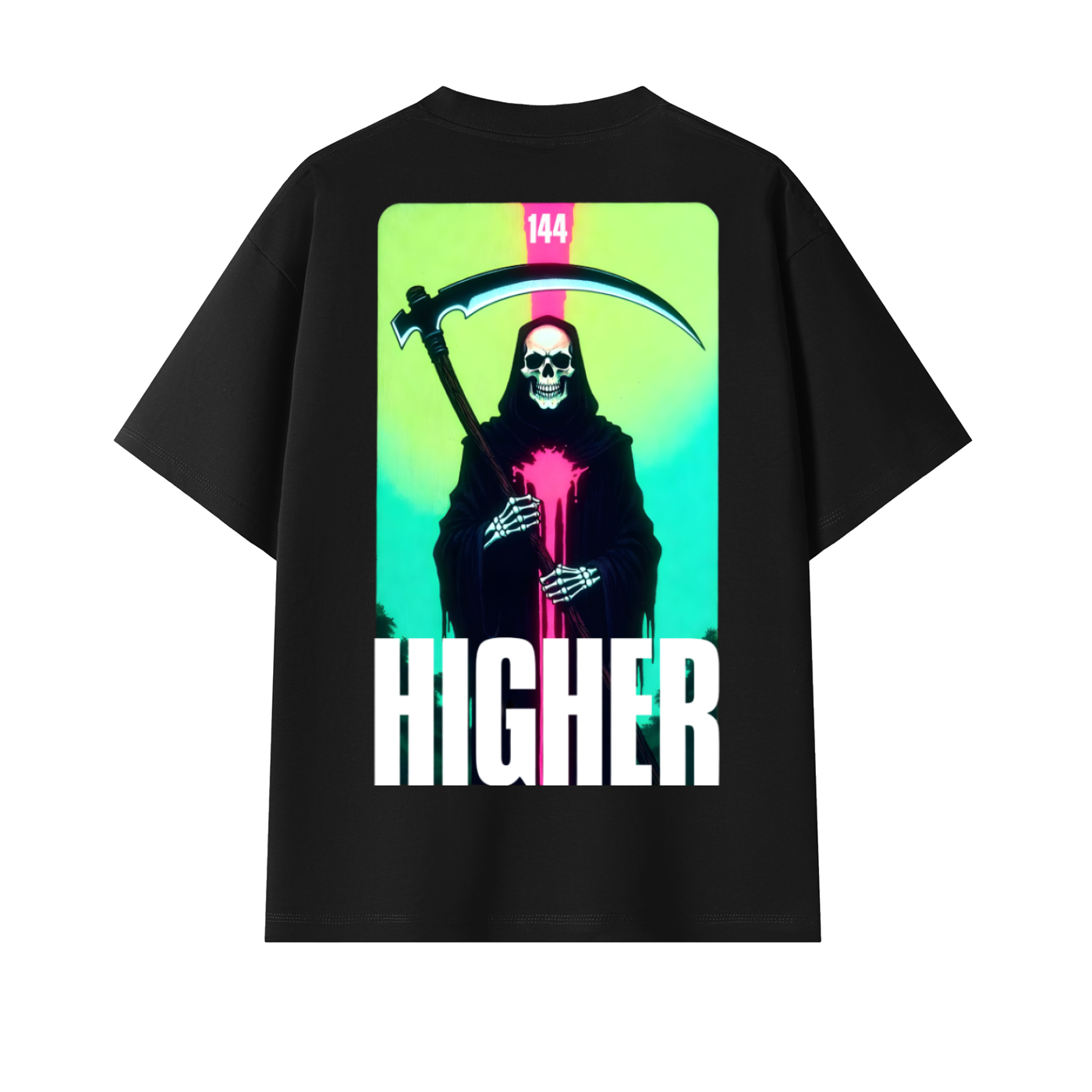 Essential Black Higher Heavyweight Cotton T-Shirt