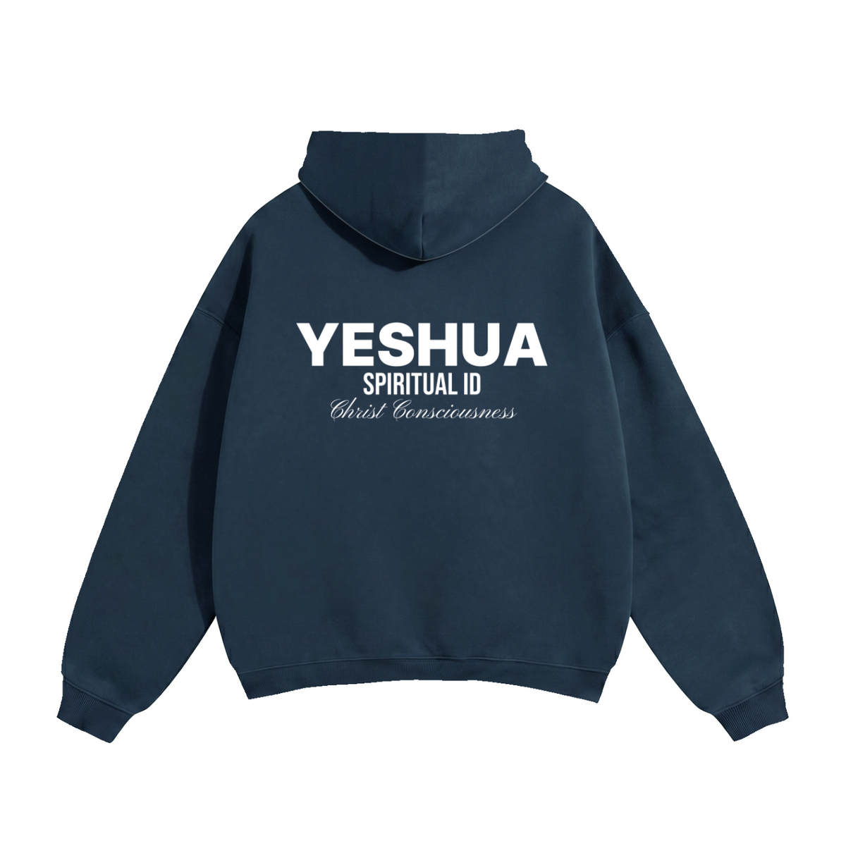 118 Christ Consciousness Navy Oversize Fleeced Hoodie