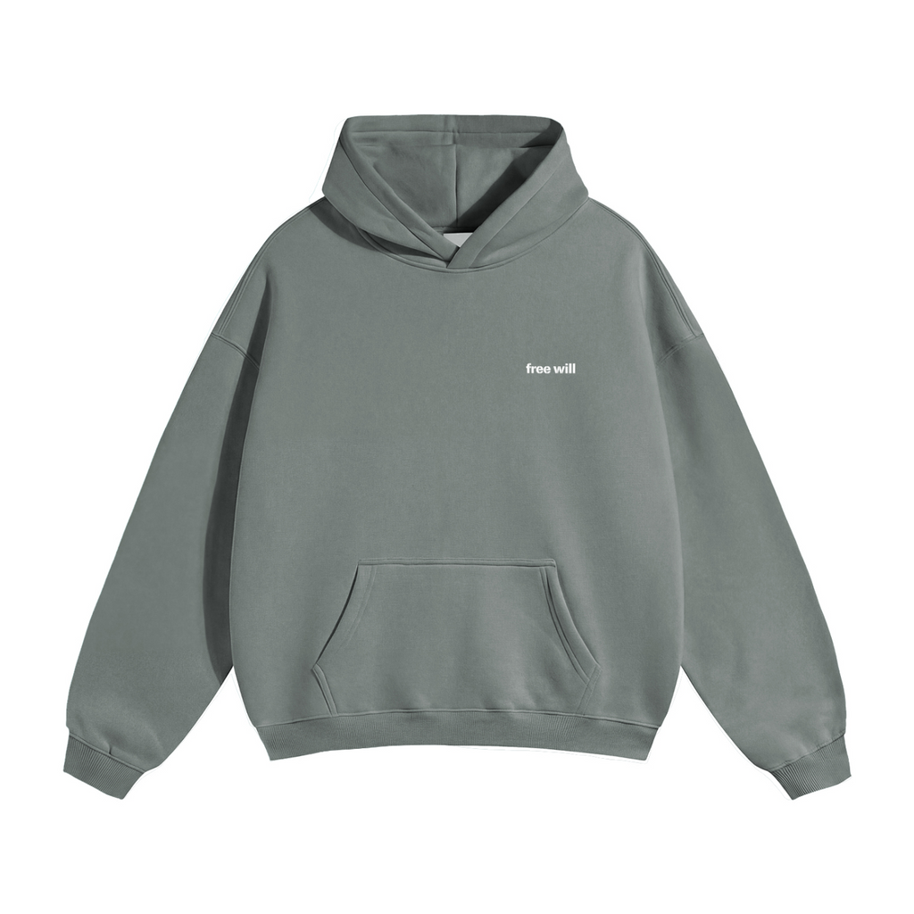 224 Christ Consciousness Grey Oversize Fleeced Hoodie