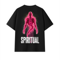 Black Unisex Spiritual Oversized T-Shirt