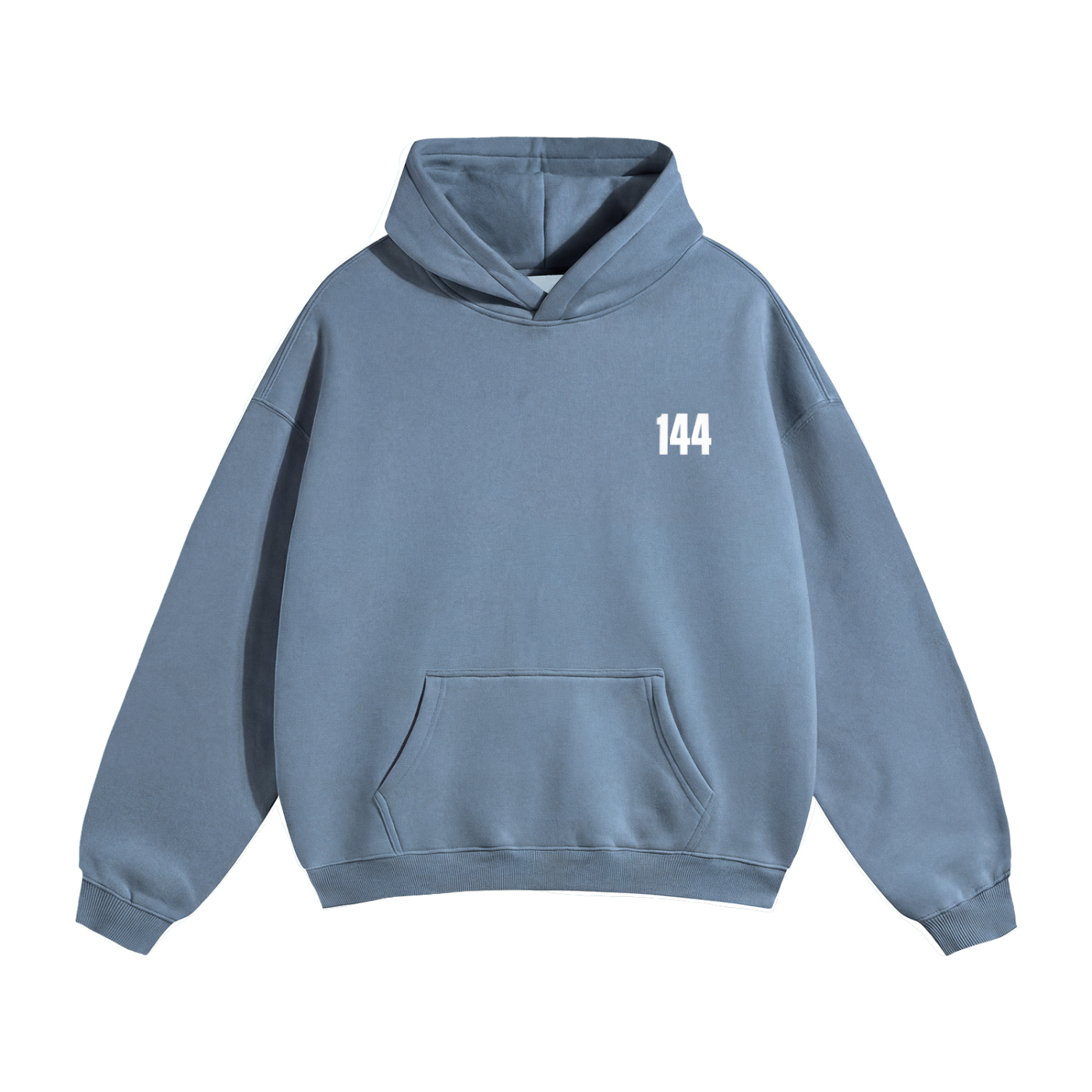 207 Ocean Blue 144 Oversize Fleeced Hoodie