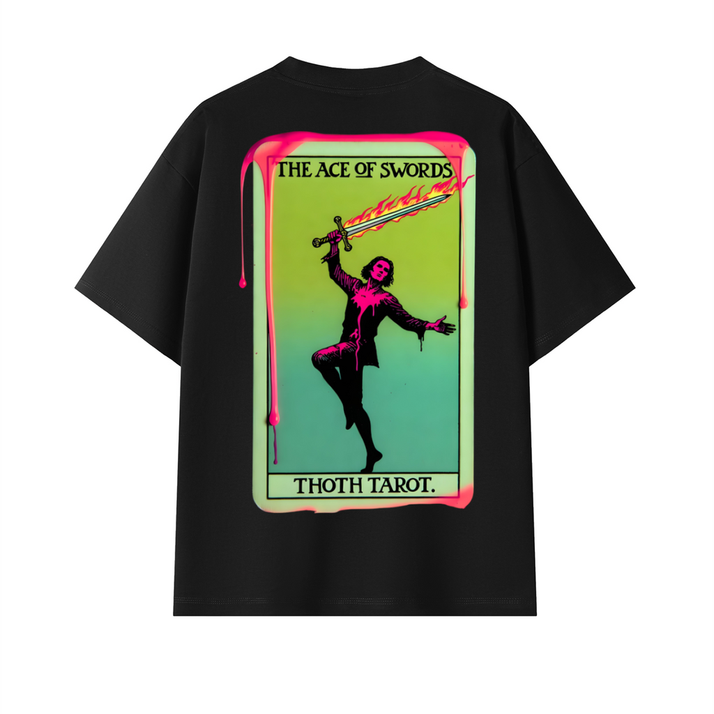 185 Ace of Swords Oversized T-Shirt