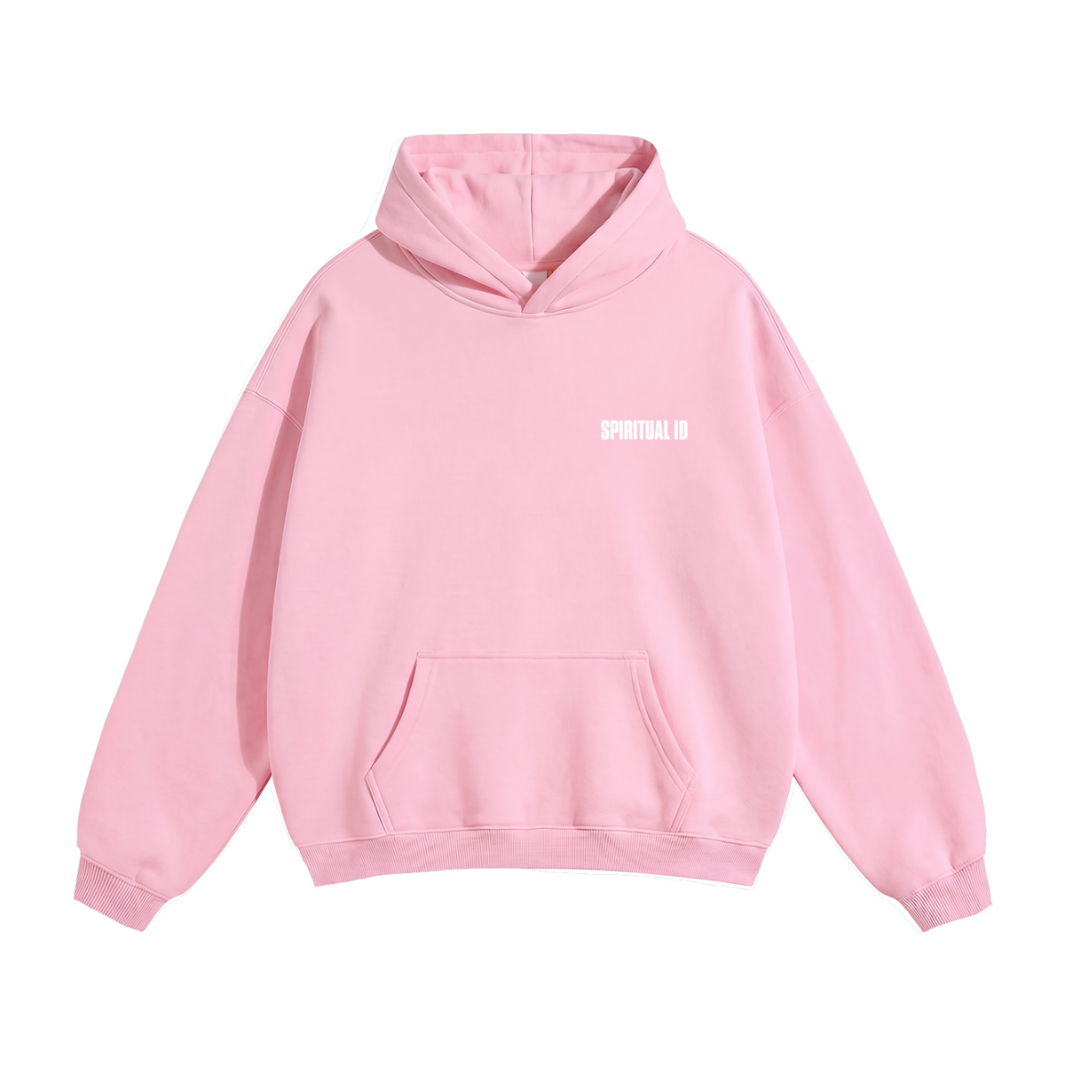 194 Pink / Teal Mushroom Oversized Fleeced Hoodie