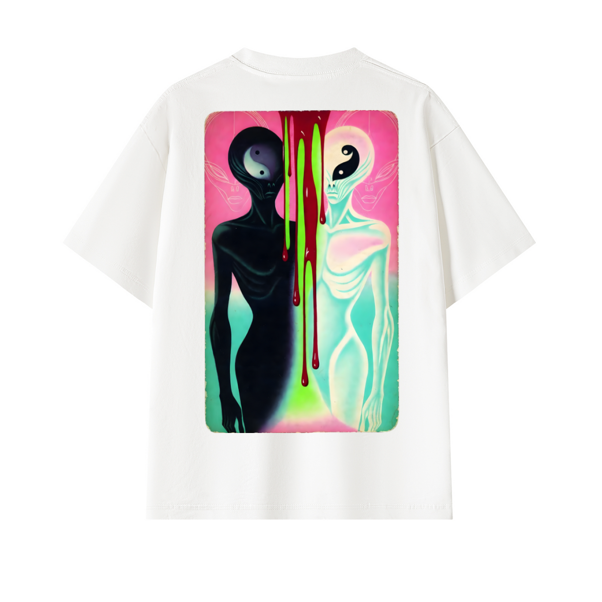 228 Area 51 White Oversized T-Shirt