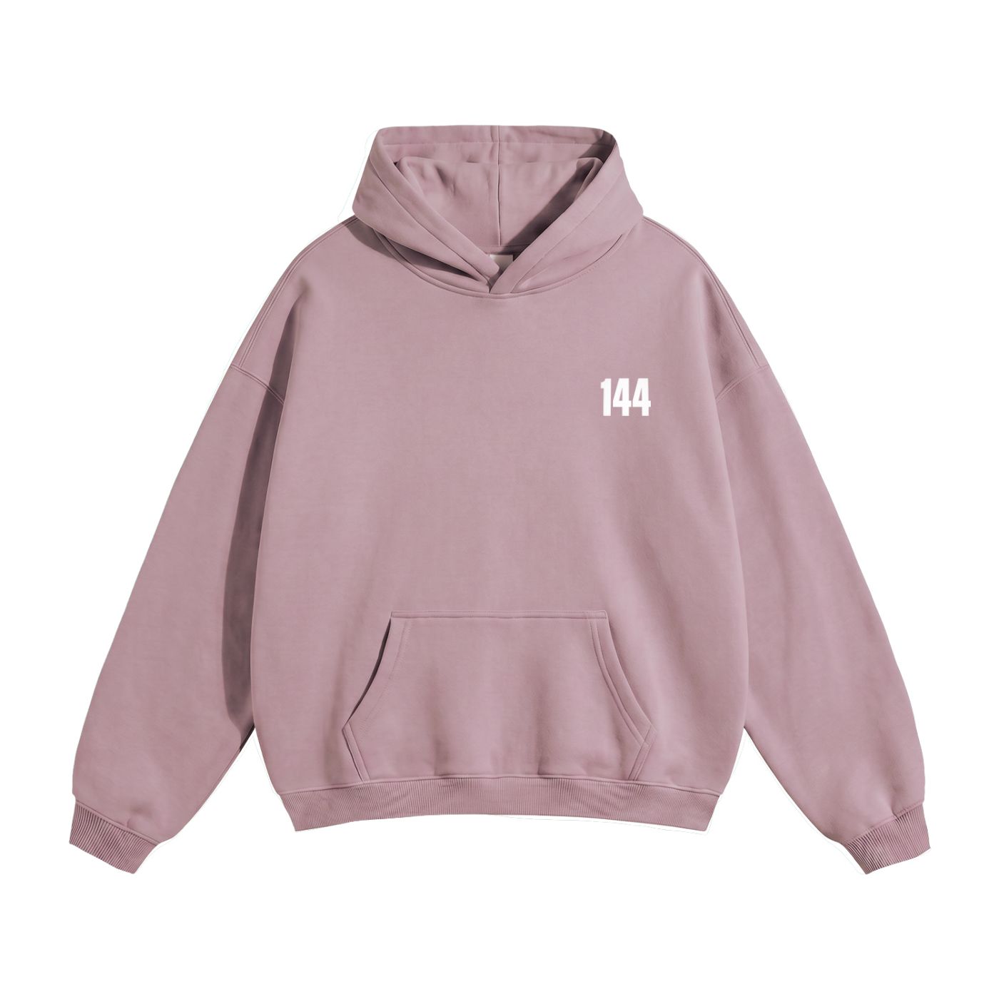 98 Oversize Dark Pink Fleeced Hoodie