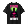 Inspired Unisex Oversized T-Shirt Black