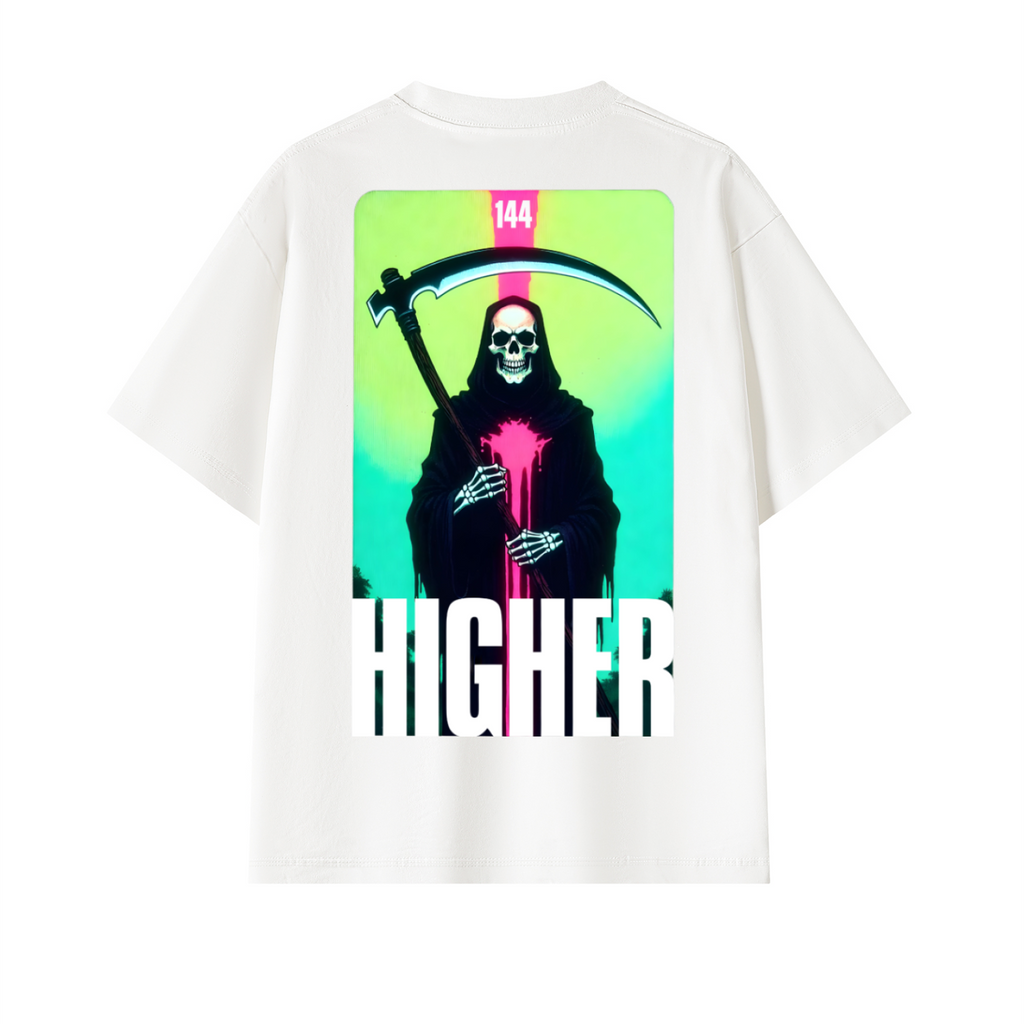 White Higher Unisex Oversized T-Shirt