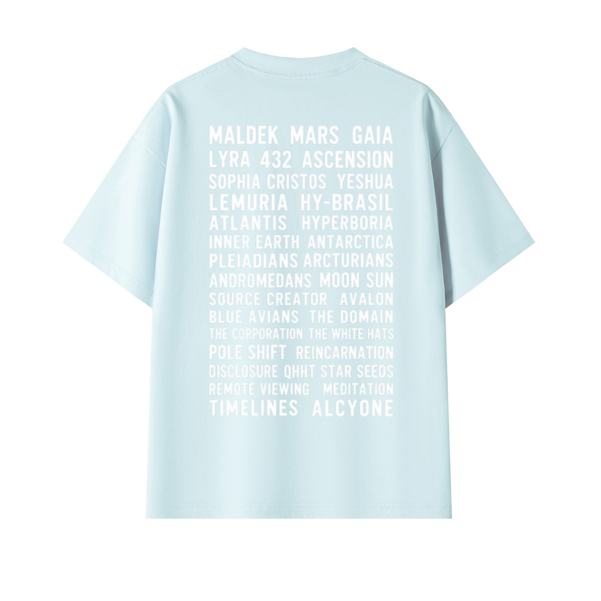 219 Truth Seeker Sky Blue Oversized T-Shirt