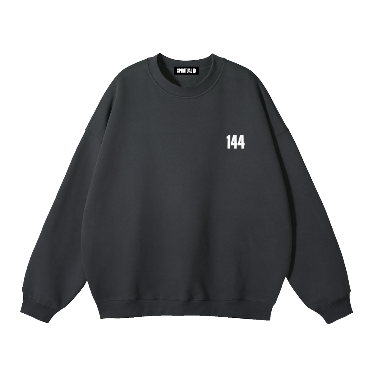214 Dark Grey 144 Fleeced Sweatshirt