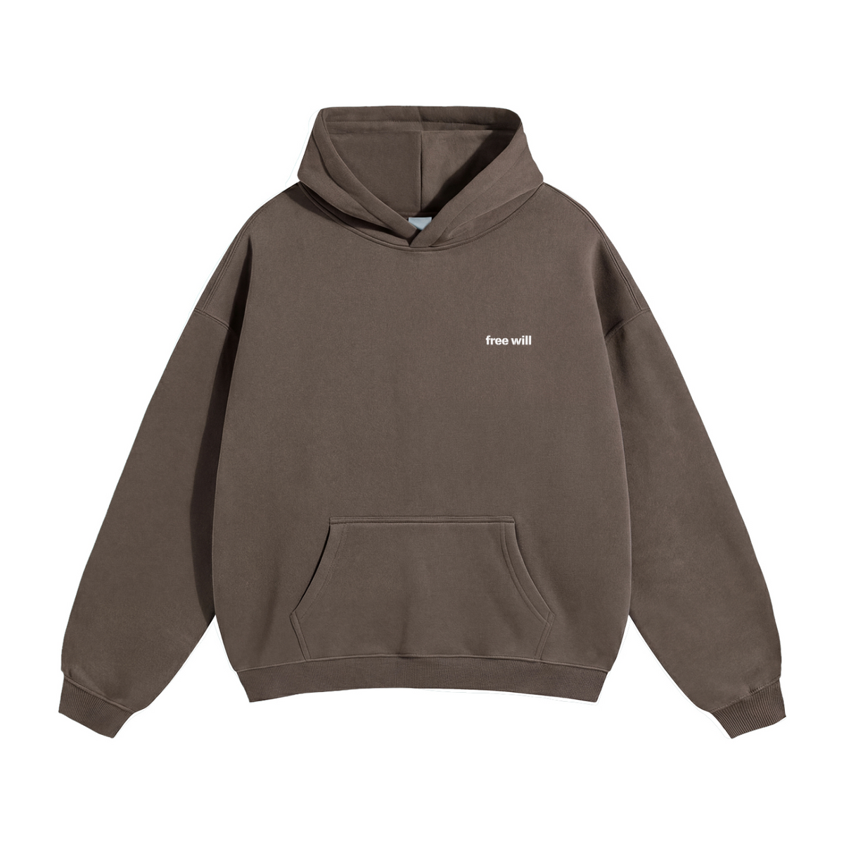 125 Christ Consciousness Brown Oversize Fleeced Hoodie