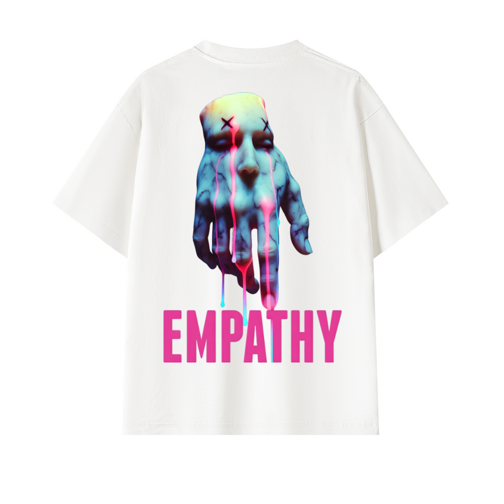 White Empathy Oversized T-Shirt