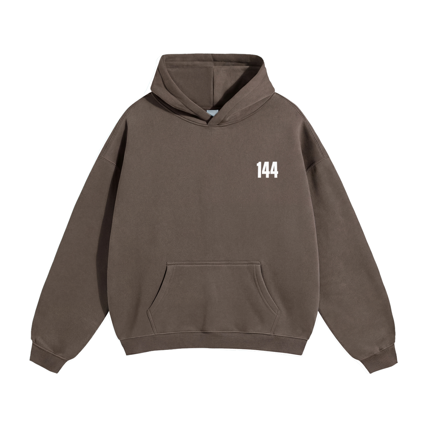 209 Brown 144 Oversize Fleeced Hoodie