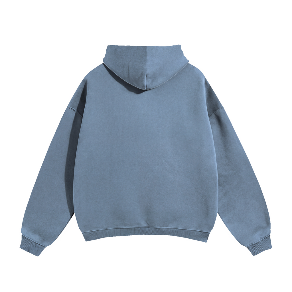 207 Ocean Blue 144 Oversize Fleeced Hoodie