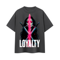 Loyalty Boxy Oversized T-Shirt Dark Grey