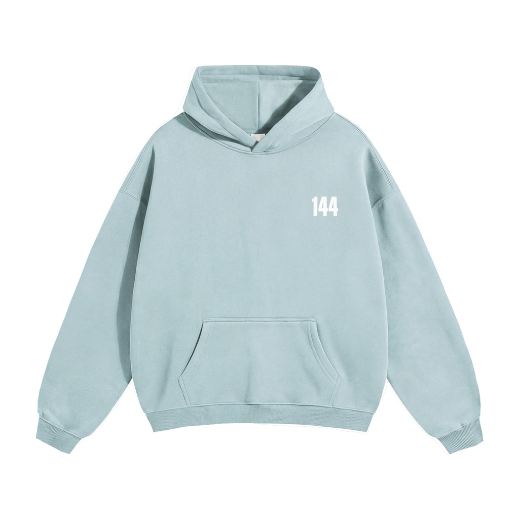 35 Sky Blue 144 Oversize Fleeced Hoodie