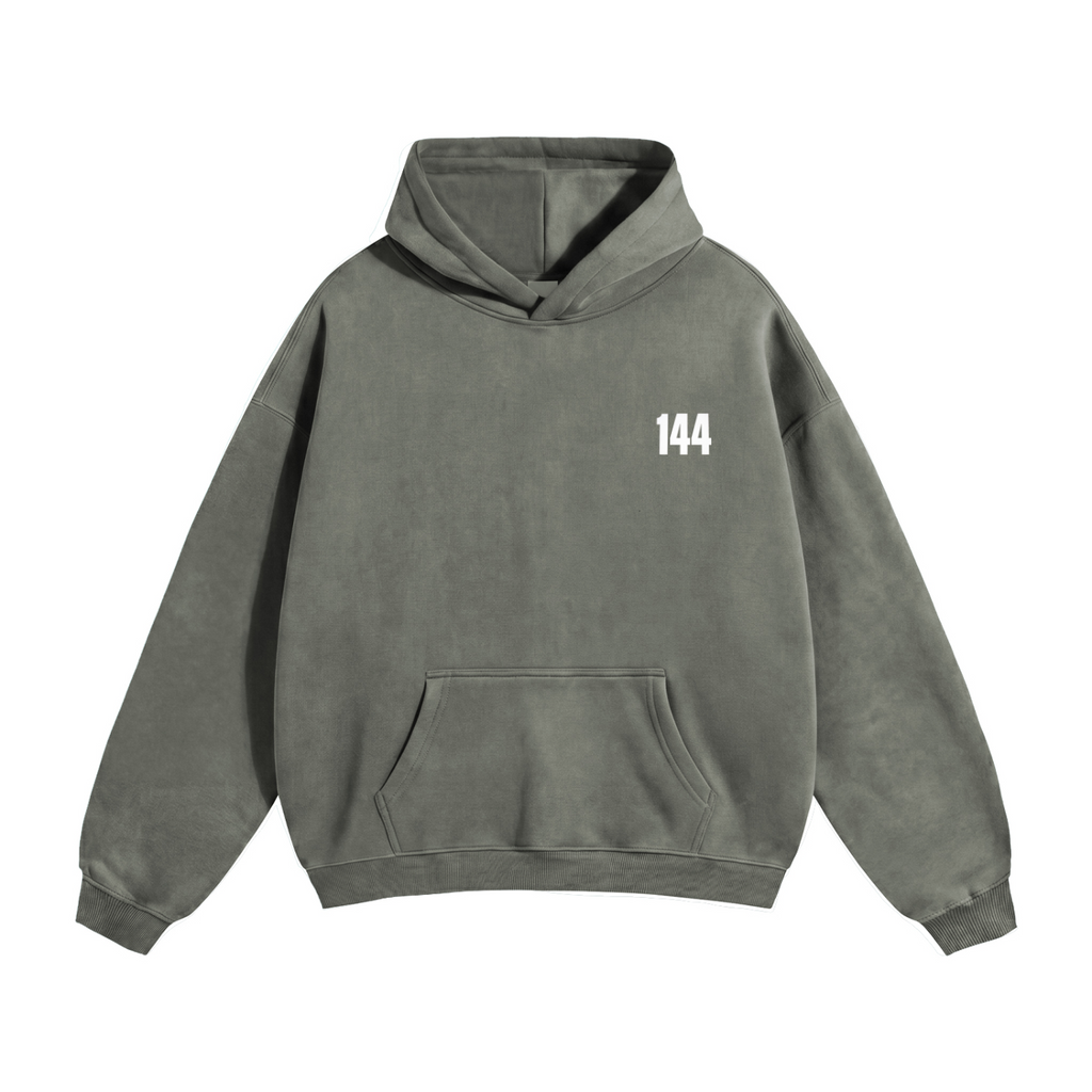 49 Terra Grey 144 Oversize Fleeced Hoodie