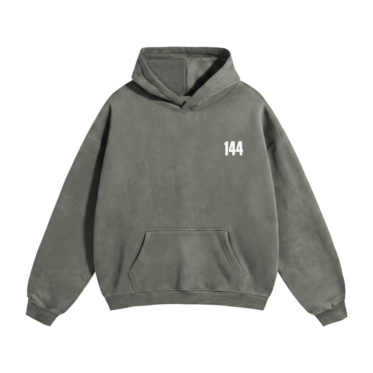 49 Terra Grey 144 Oversize Fleeced Hoodie