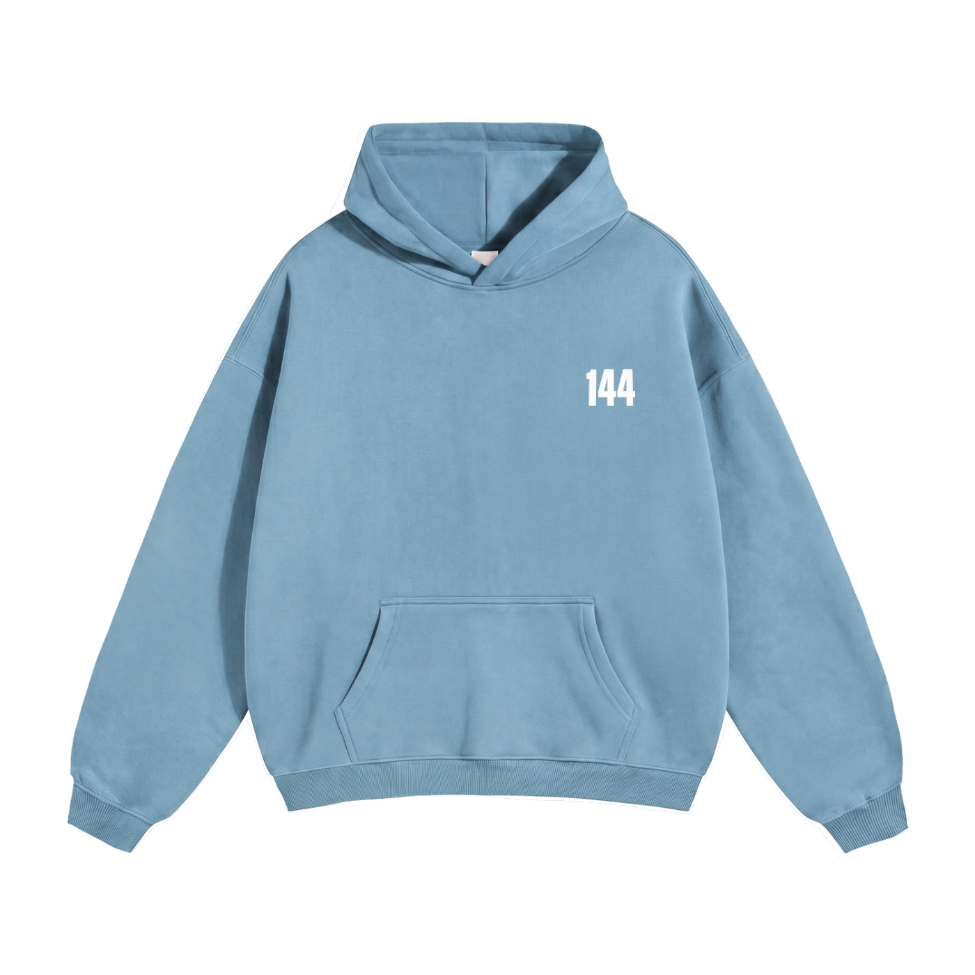 202 Blue 144 Oversized Fleeced Hoodie
