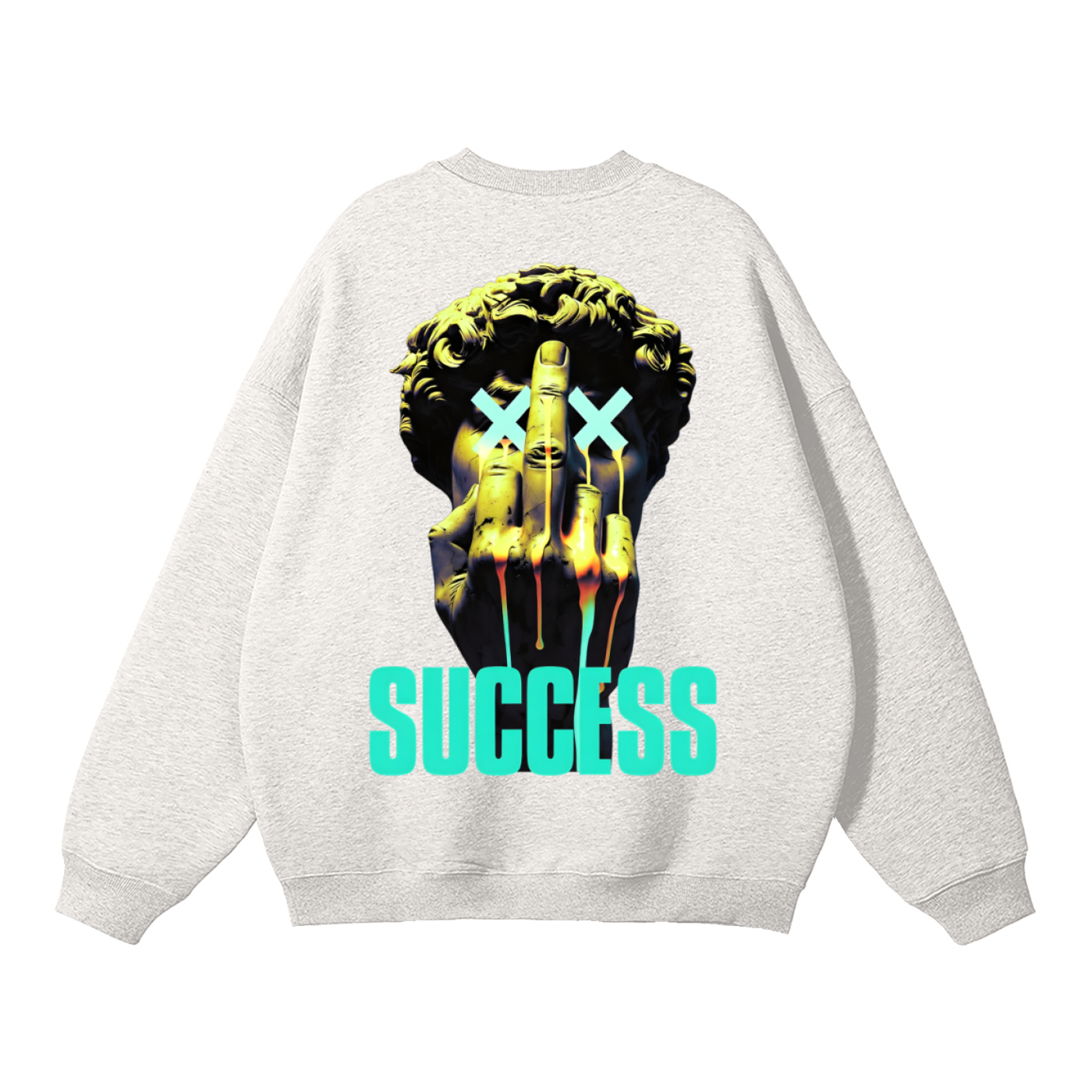 Oat Grey Success Fleeced Sweatshirt